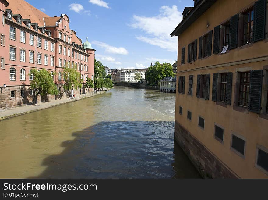 The old town of Strasbourg, France.