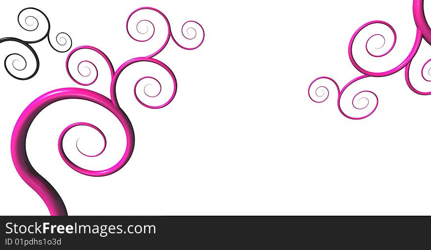 Illustration, pink Abstract Floral Background