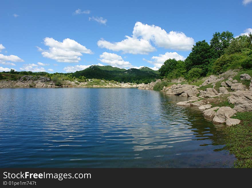 Beautiful river Lika in Croatia