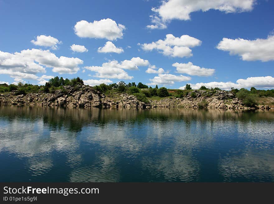 Beautiful river Lika in Croatia