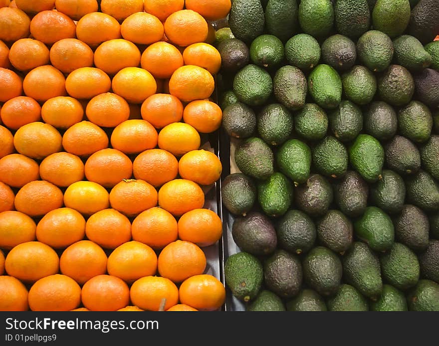 Fruits at La Boqueria Market, Barcelona, Spain