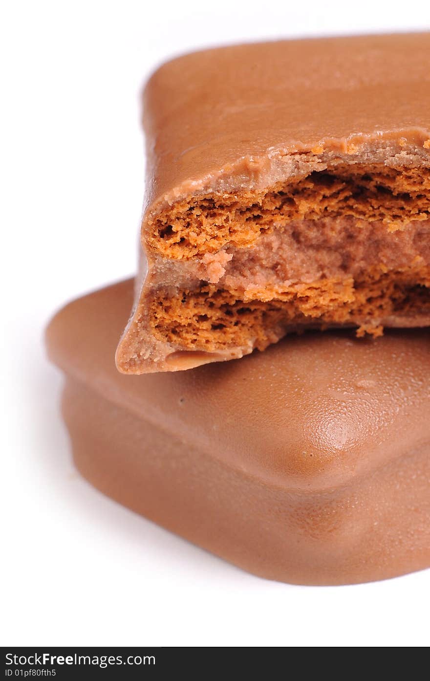 Close up chocolate or macro focus on it's edge. Close up chocolate or macro focus on it's edge