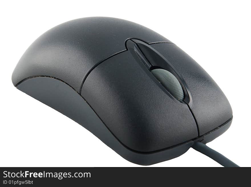 Black computer mouse