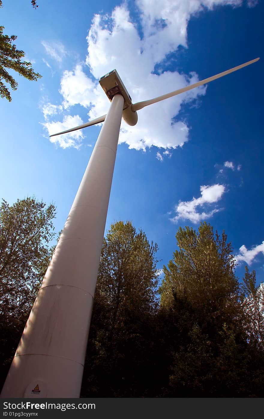 Wind turbine in holland near Oesterdam. Wind turbine in holland near Oesterdam