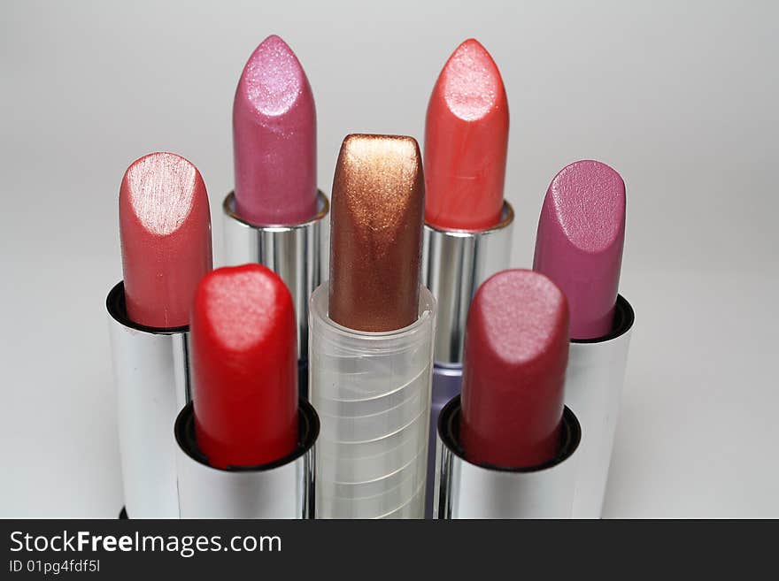 Seven Lipsticks