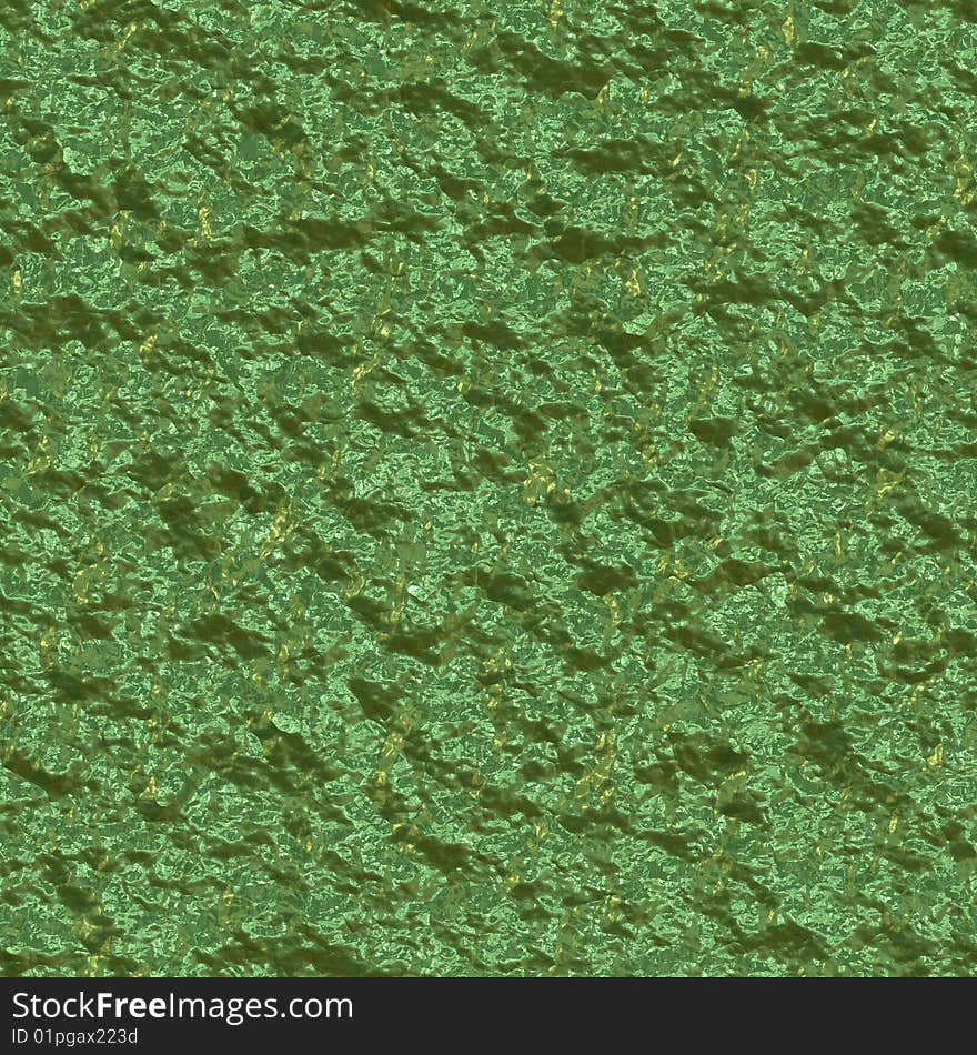 Green Metallic Surface