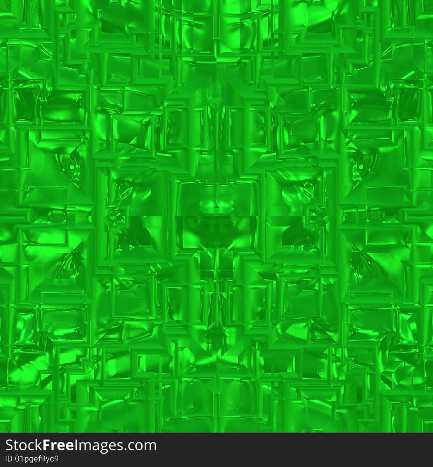 Neon green glass background, tiles seamless as a pattern