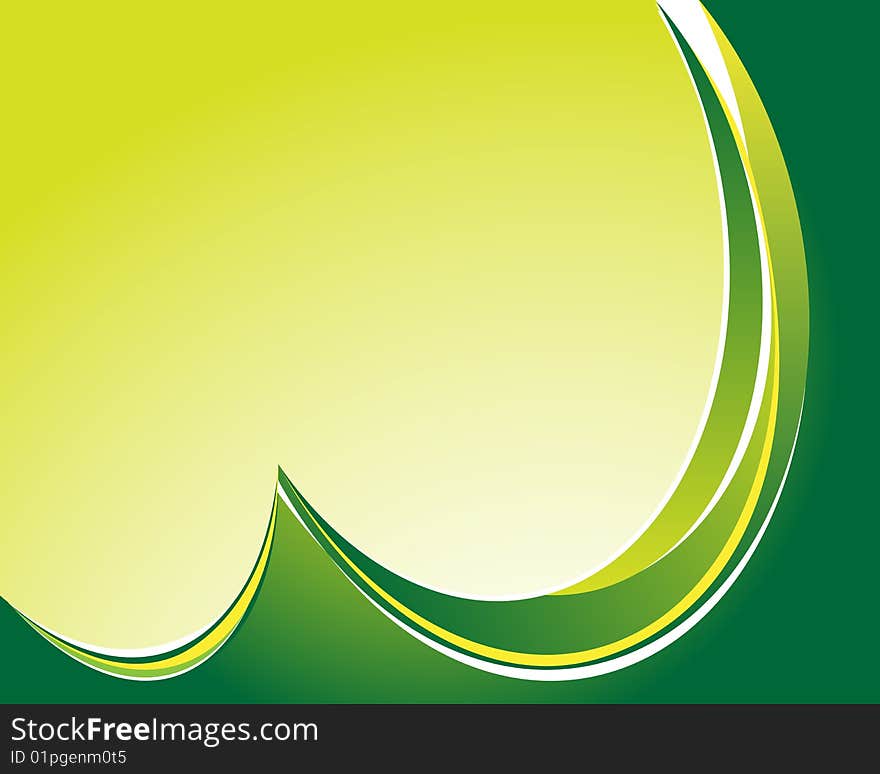 Green abstract background with place for your text