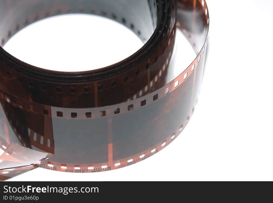 35 mm film negative isolated. 35 mm film negative isolated