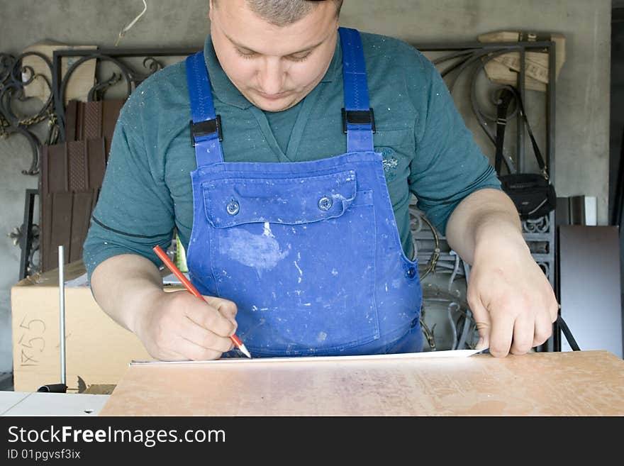 Sectoring the polyfoam for fabrication of the architectural element