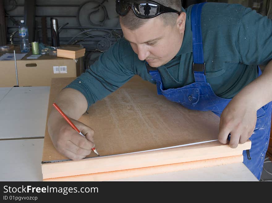 Sectoring the polyfoam for fabrication of the architectural element