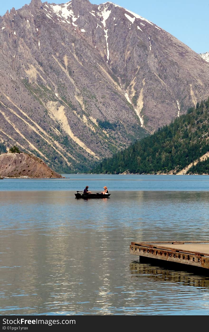 Fishing Boat On Lake