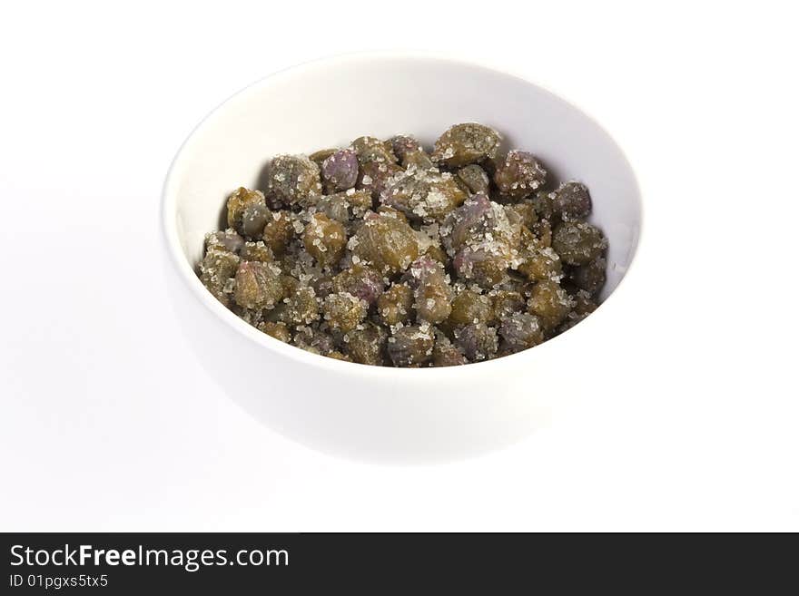 Capers in sea salt