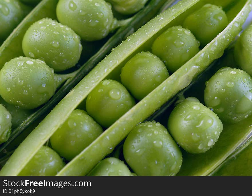 Green Peas In Pods