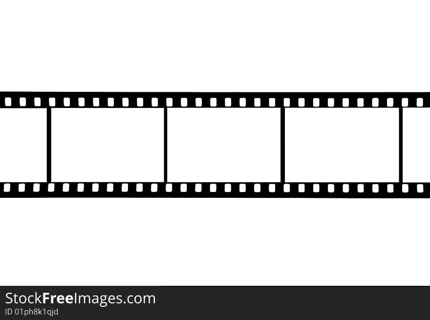 35 mm film negative frame. 35 mm film negative frame