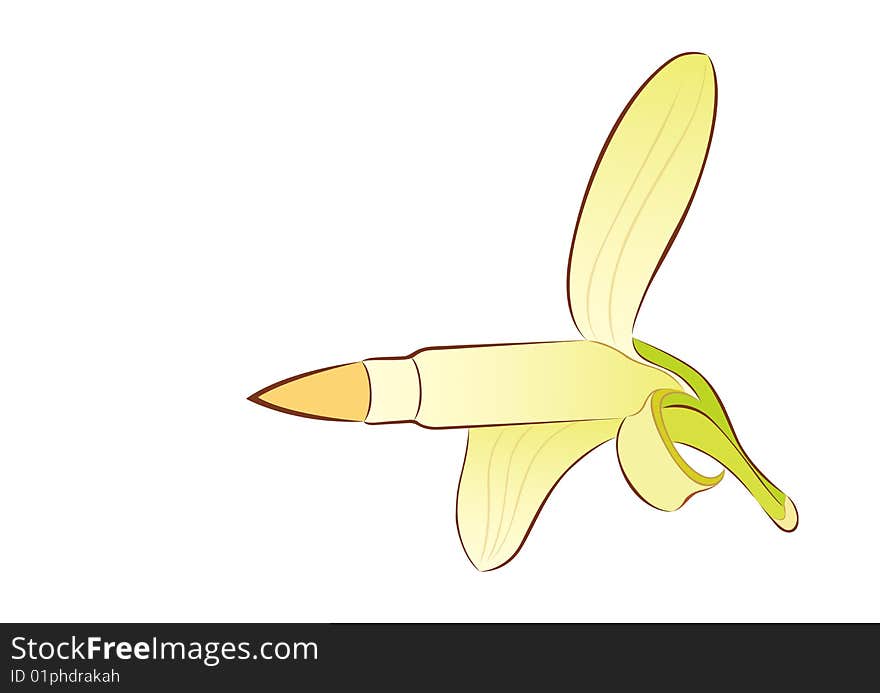 banana on white background illustration