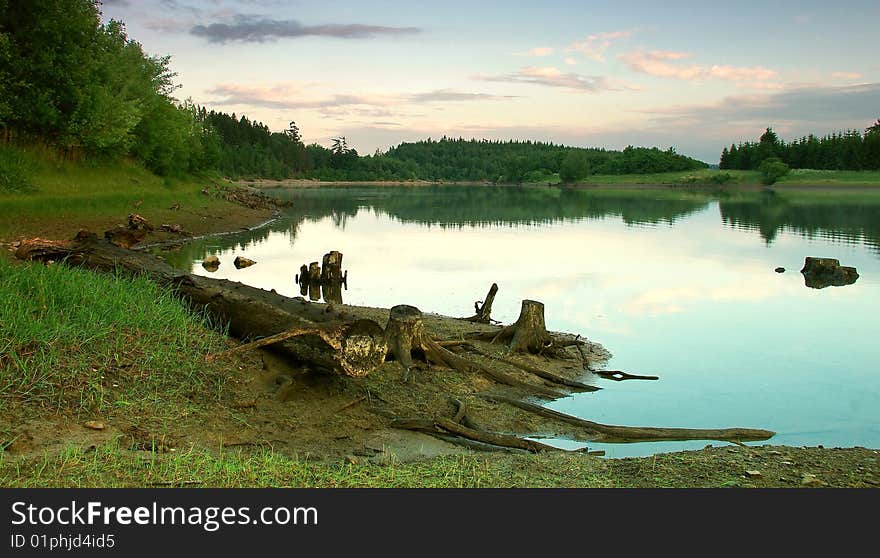 Lake Silesian Harta.North Moravia,Czech rep.  Lake Silesian Harta.North Moravia,Czech rep.