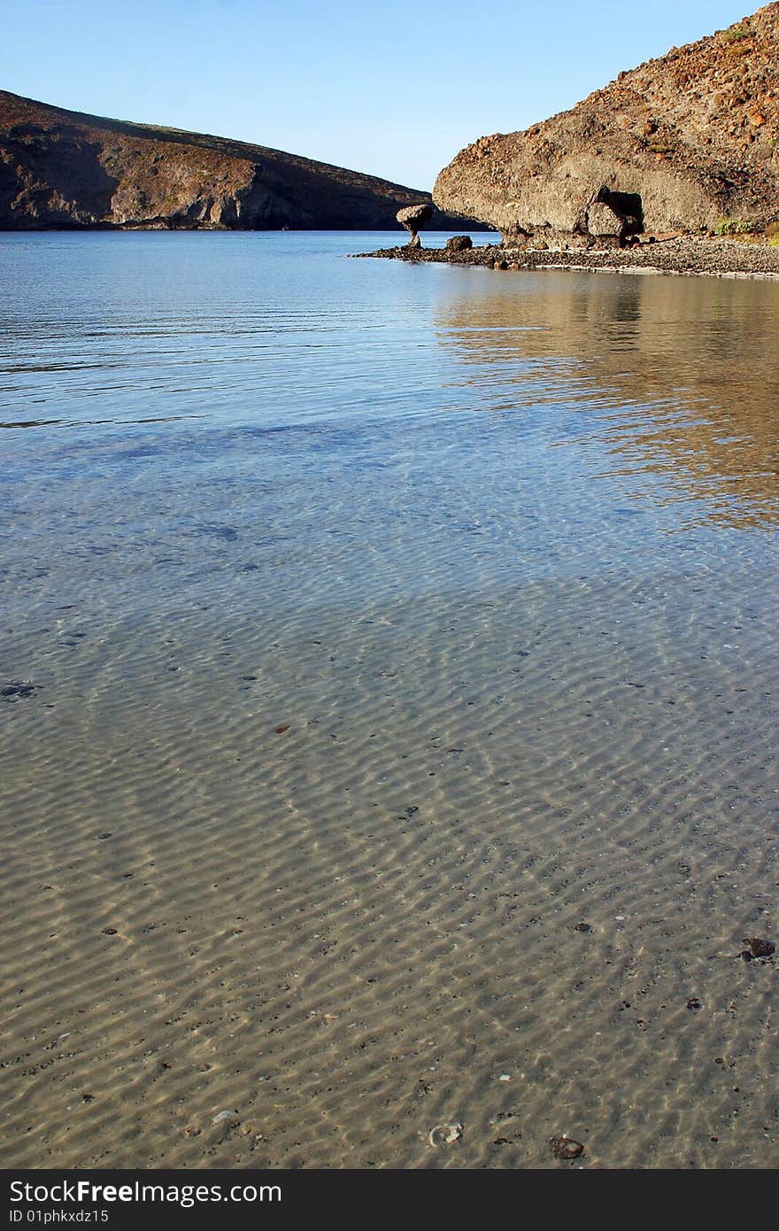 Beach of La Balandra in Baja California, Mexico