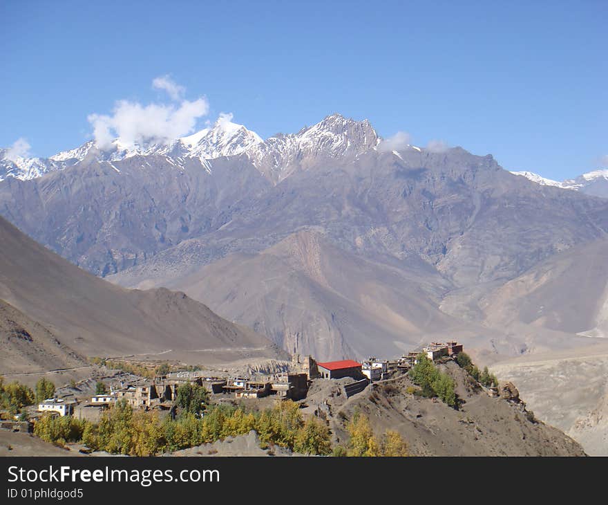 Village in muktinat valley