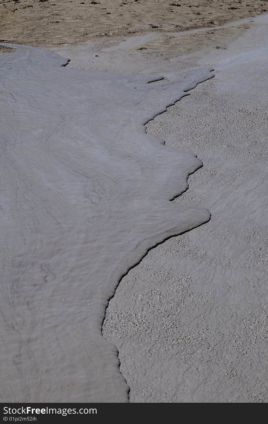 Close up with volcanic texture from muddy volcanoes