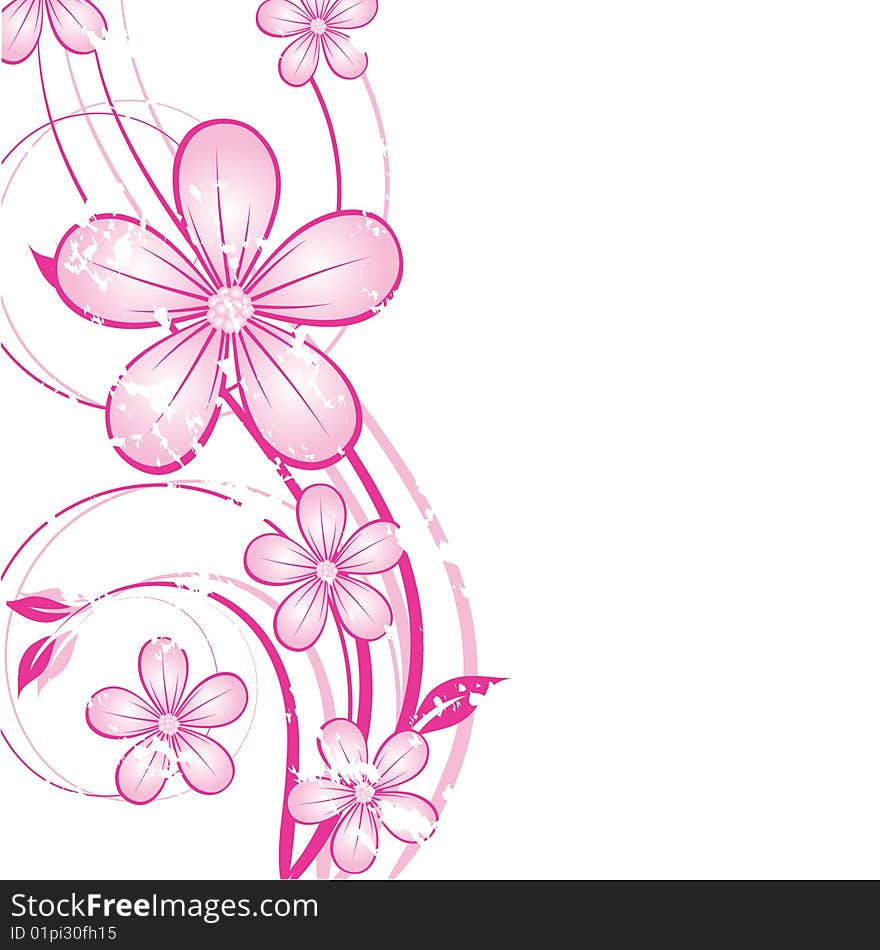 Abstract floral background with place for your text