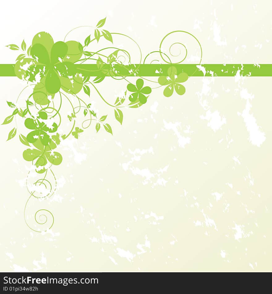 Abstract floral background with place for your text