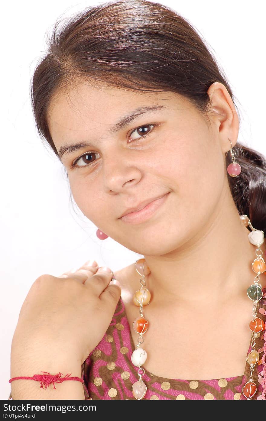 Portrait of attractive indian girl