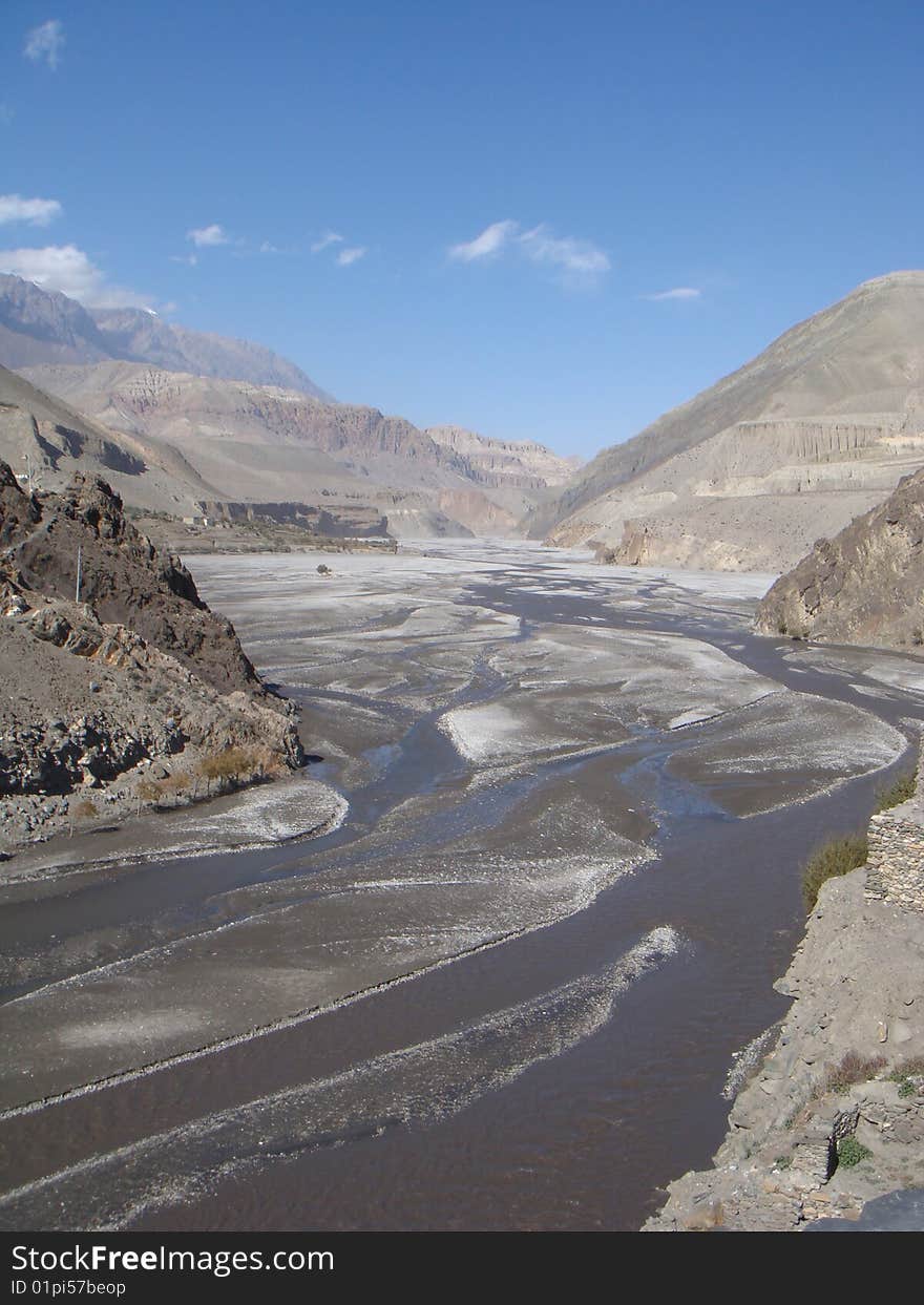 Landscape Canyon Montain River