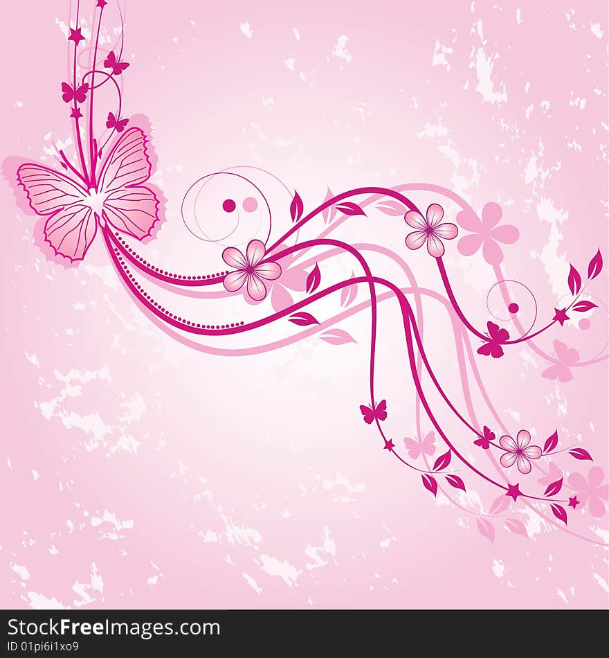 Abstract Floral Background