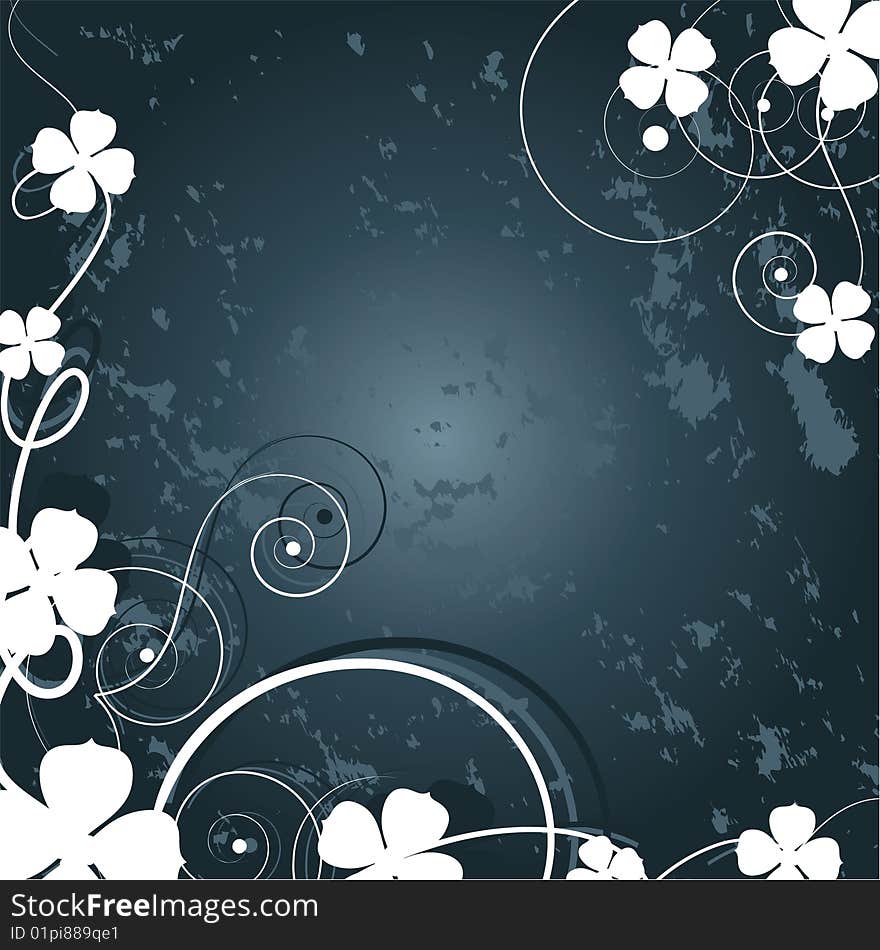 Abstract floral background with place for your text