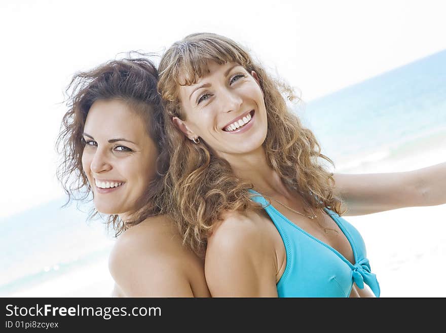 Portrait of young beautiful woman having good time in summer environment. Portrait of young beautiful woman having good time in summer environment