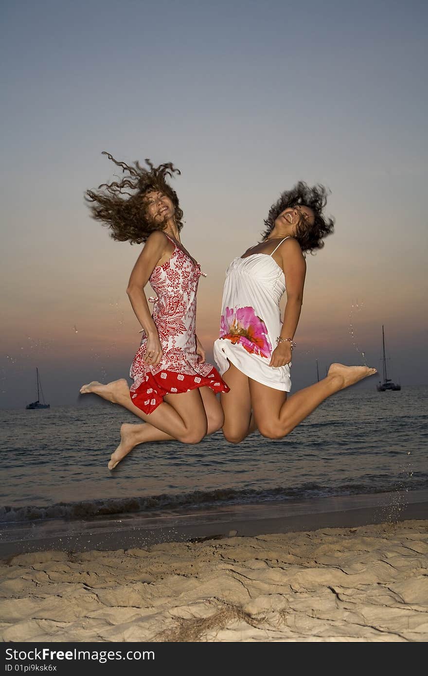 Portrait of young beautiful woman having good time in summer environment. Portrait of young beautiful woman having good time in summer environment