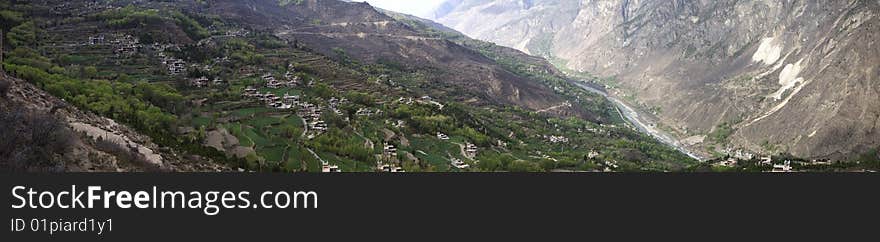 village in mountains