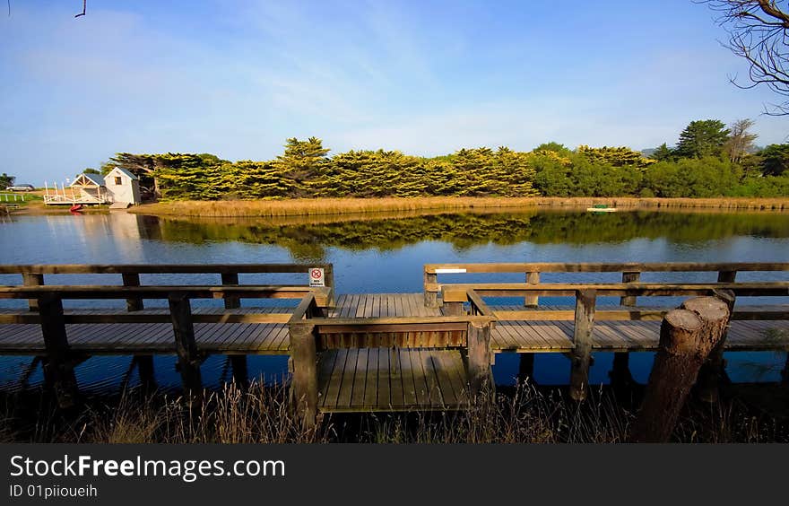 Boardwalk Along River