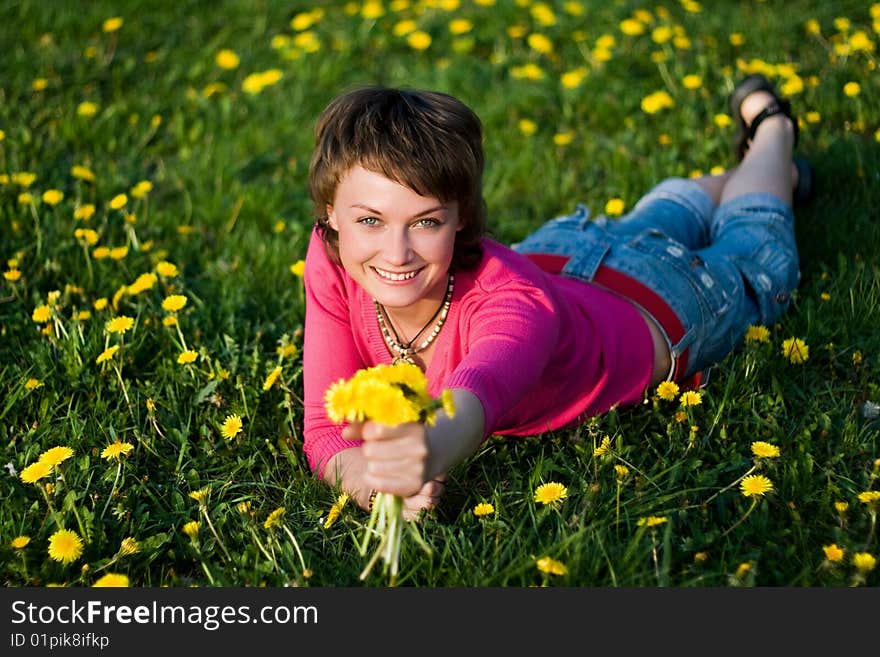 Dandelions glade