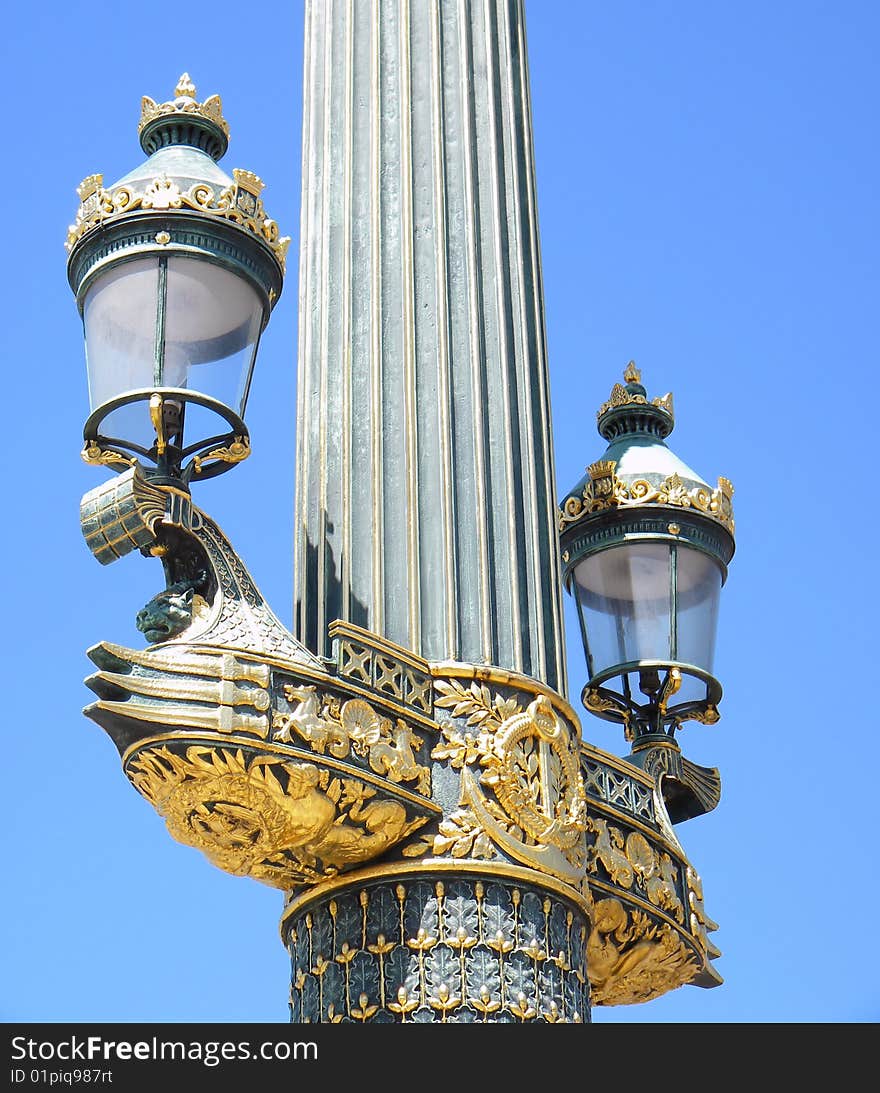 France, Paris:ancient and traditional Paris lamppost. France, Paris:ancient and traditional Paris lamppost