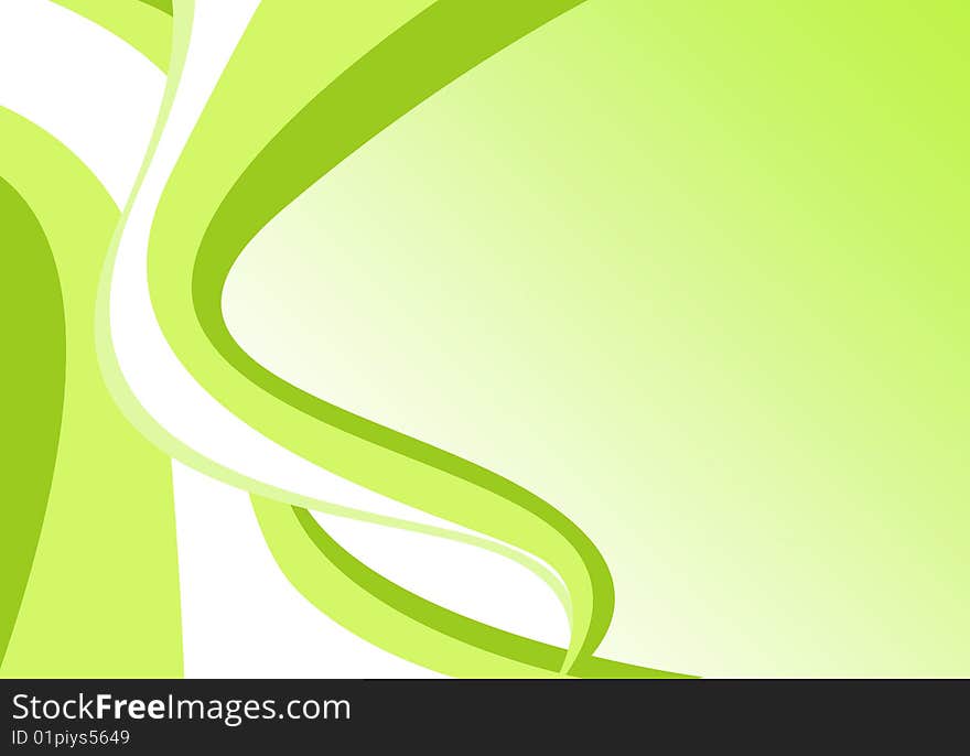 Abstract background in green and white,  illustration.