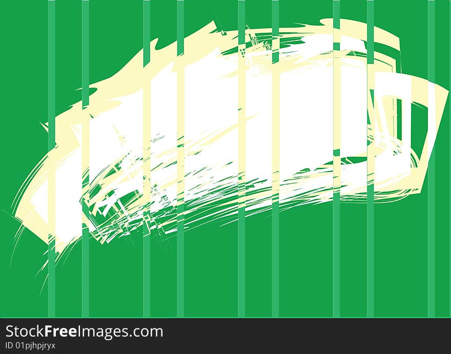 This is abstract spot on a green background. This is abstract spot on a green background