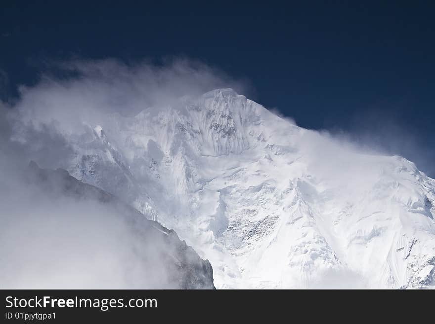 Snow mountains in the southwest of china