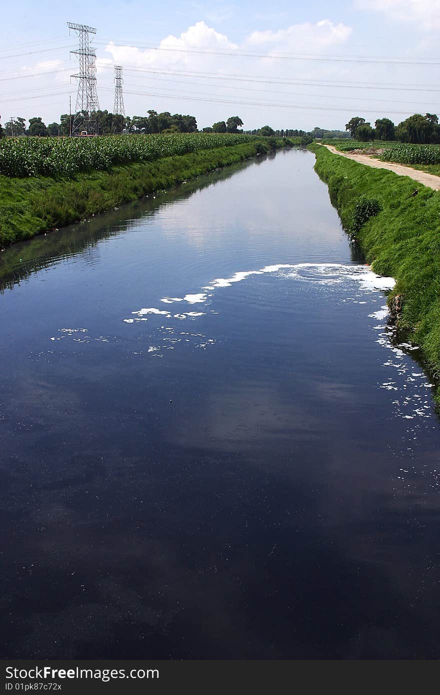 Pollution in the central area of Mexico