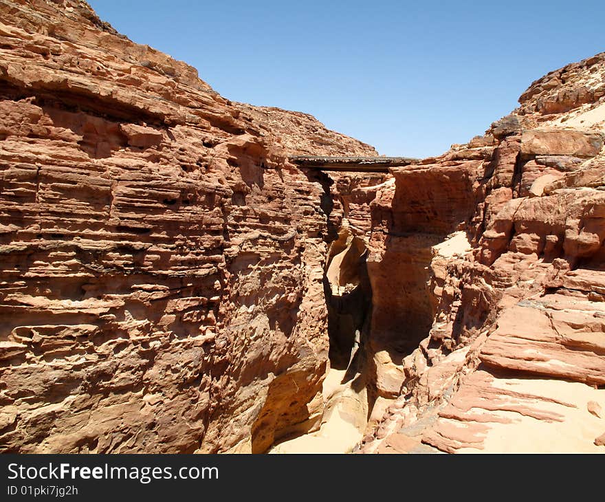 Red canyons of the desert