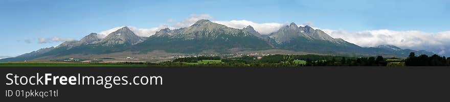 High mountains with cloudes in slovakia. High mountains with cloudes in slovakia