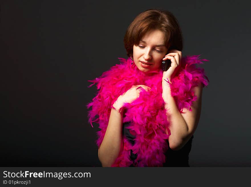 Young Woman On Phone