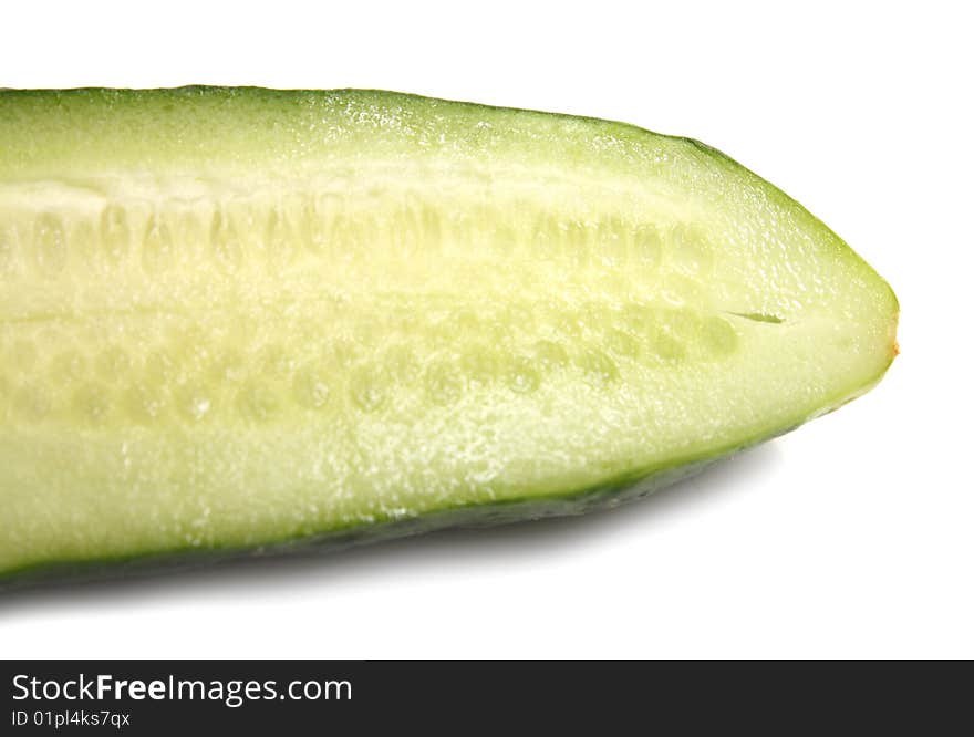 Cut cucumber