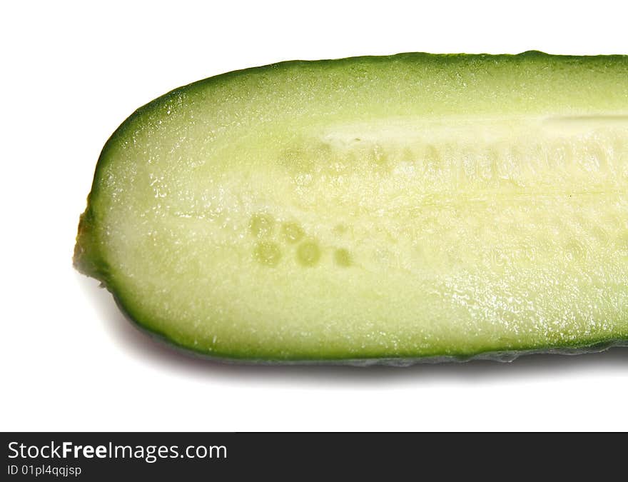 Cut cucumber