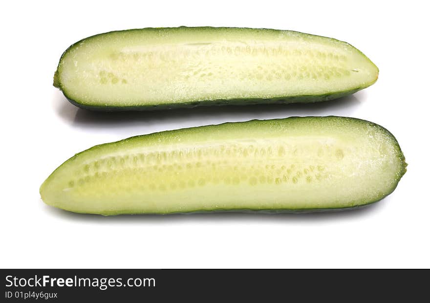 Cut cucumber