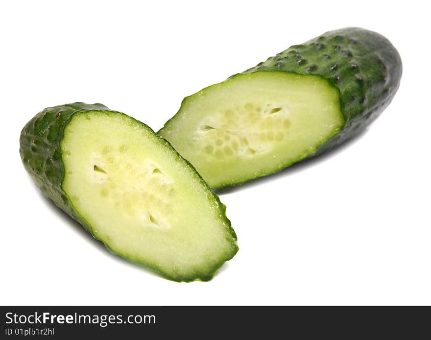 Cut cucumber