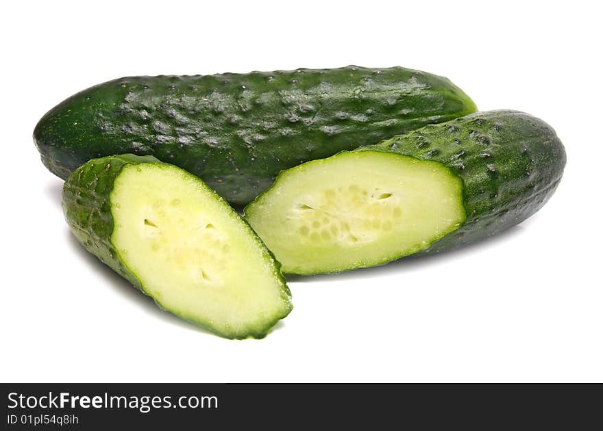 Cut cucumbers