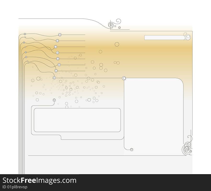 Design elements. Tree menu. Vector template for website, letter, posters etc. Design elements. Tree menu. Vector template for website, letter, posters etc