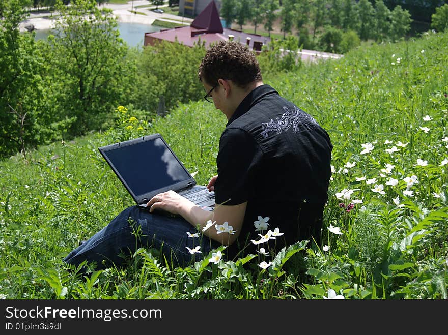 Fellow with a notebook